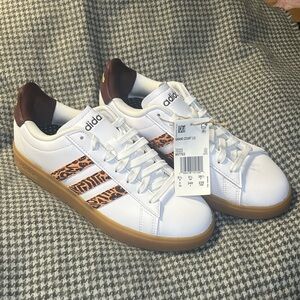 adidas White and Orange Women's Sneakers